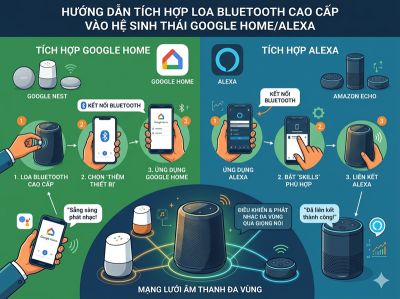 Hướng dẫn t&iacute;ch hợp Loa Bluetooth v&agrave;o Google Home/Alexa 2026 | MyAI Lab